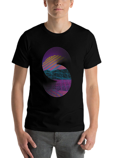 Abstract S Graphic Tee - Modern Style