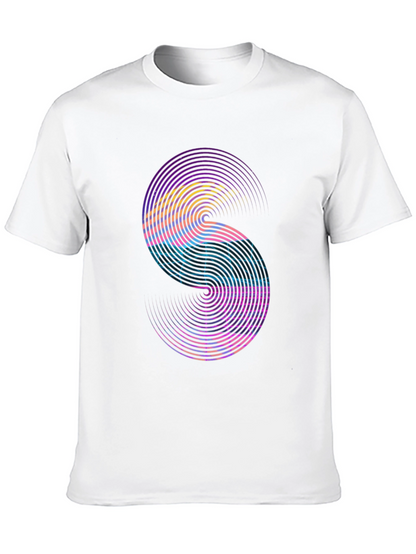 Abstract S Graphic Tee - Modern Style
