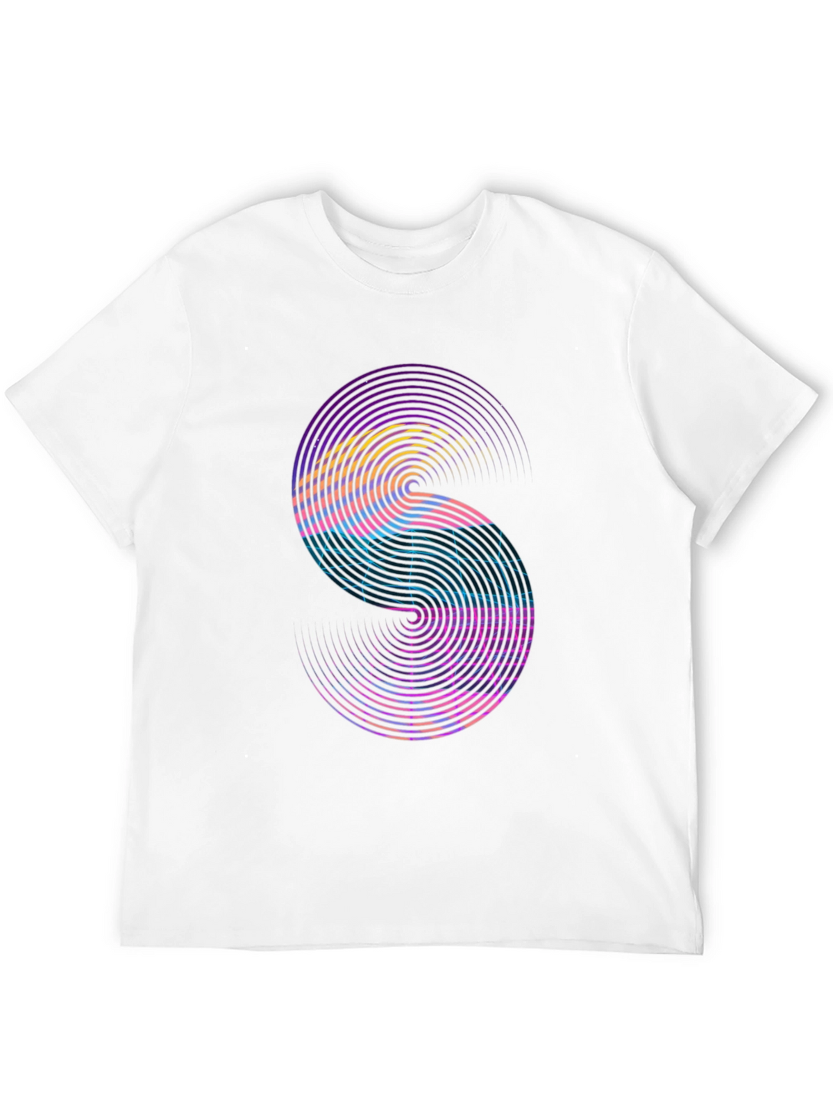 Abstract S Graphic Tee - Modern Style