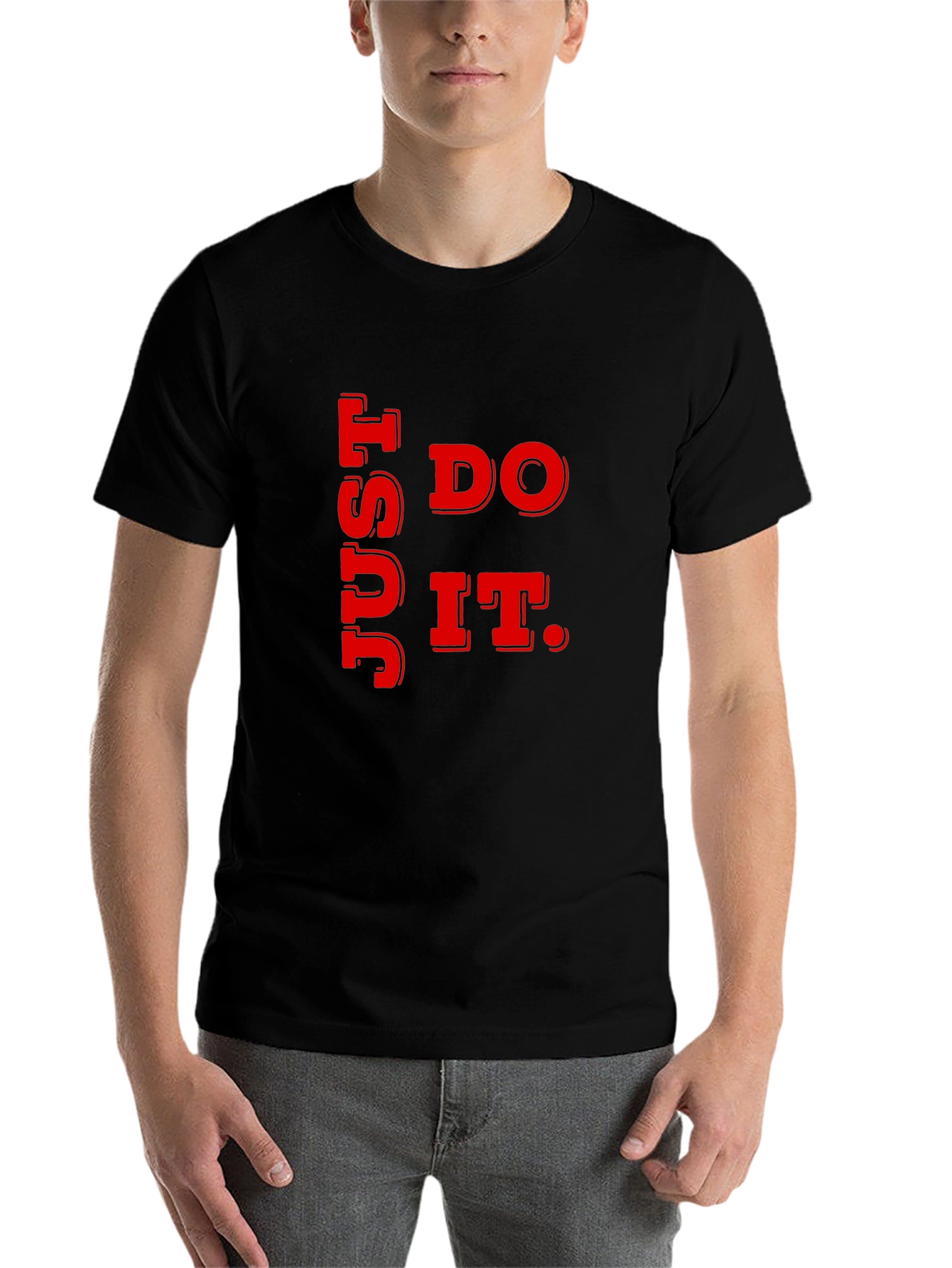 Just Do It Graphic Tee - Black