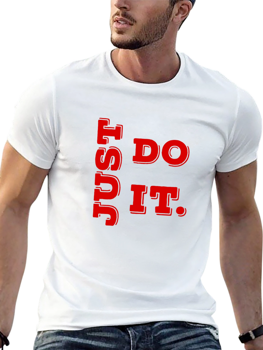 Just Do It Graphic Tee - Black