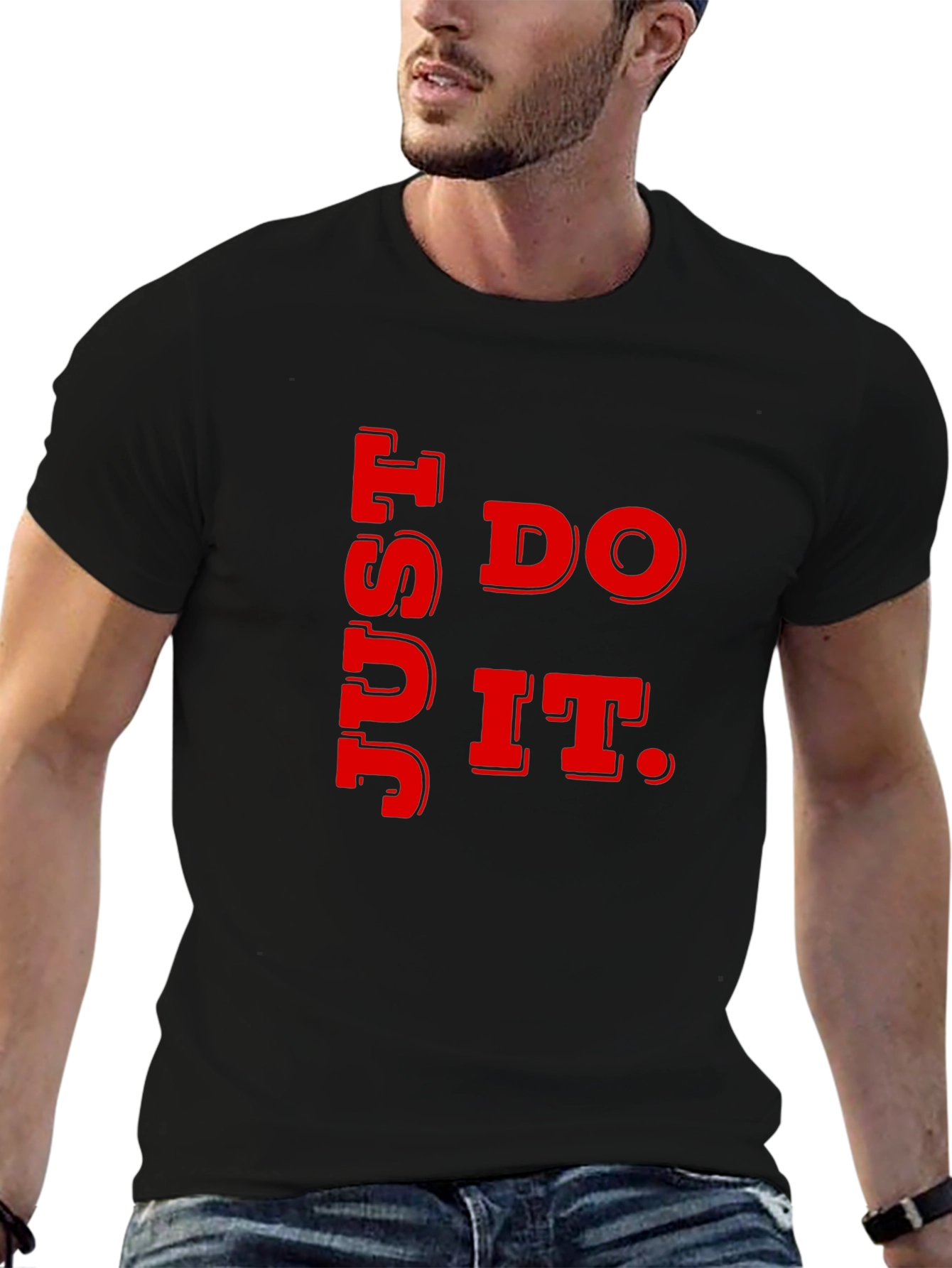 Just Do It Graphic Tee - Black