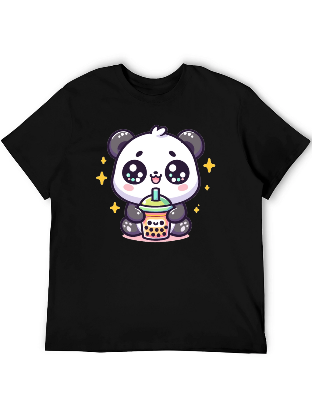 Cute Panda Boba Tea Graphic Tee