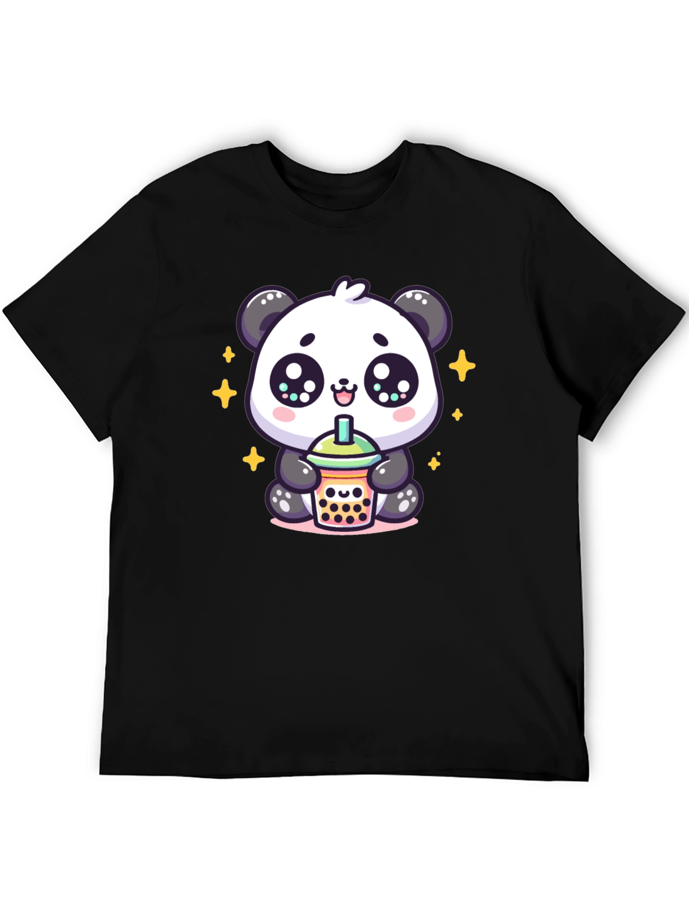 Cute Panda Boba Tea Graphic Tee