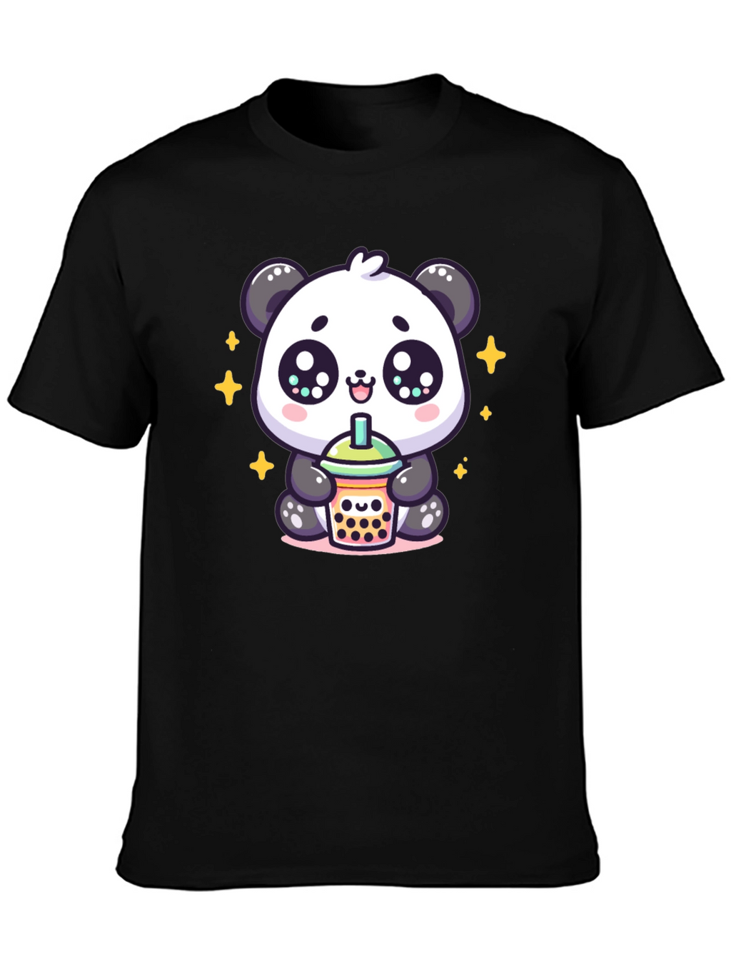 Cute Panda Boba Tea Graphic Tee