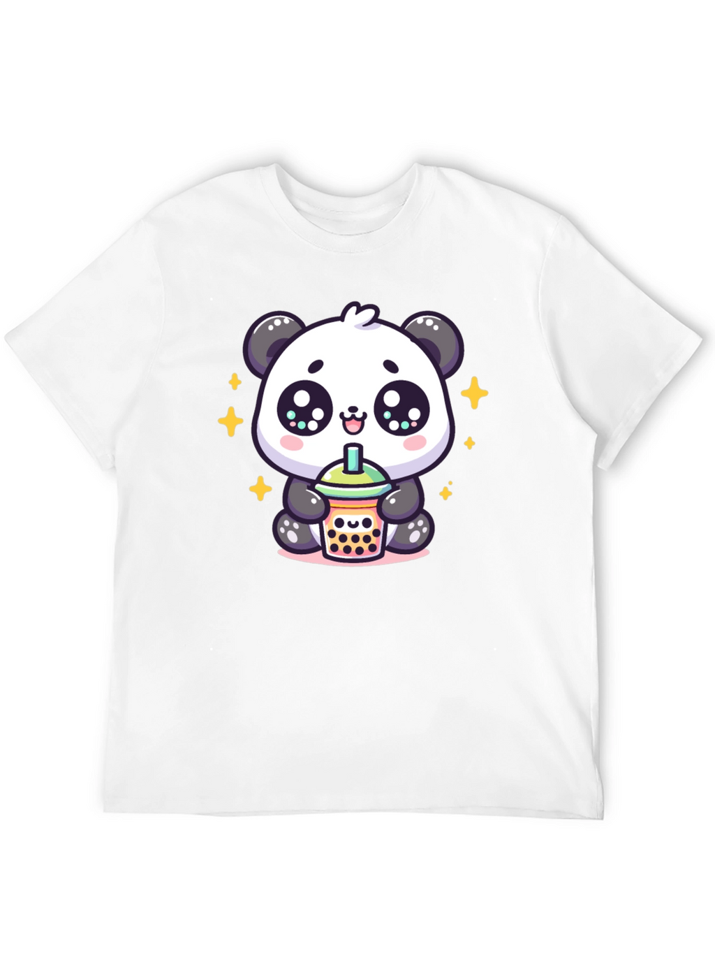 Cute Panda Boba Tea Graphic Tee