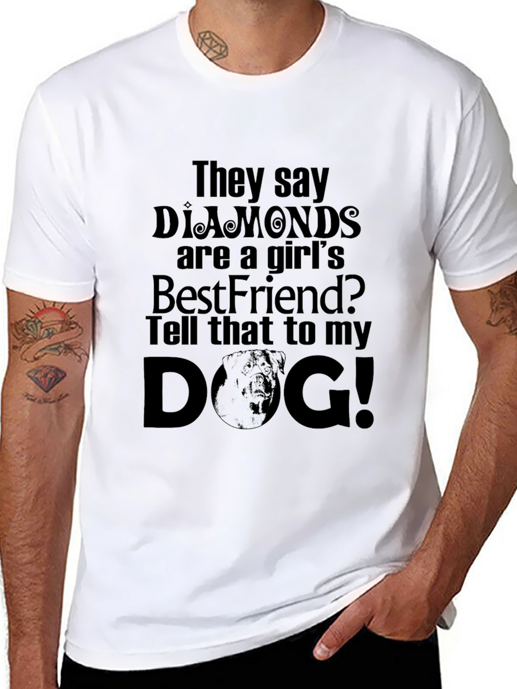 Diamonds are a Girls Best Friend? Dog T-Shirt