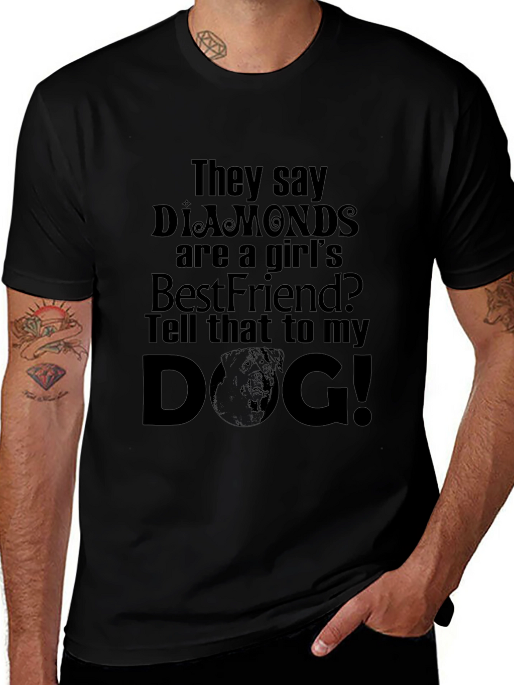 Diamonds are a Girls Best Friend? Dog T-Shirt
