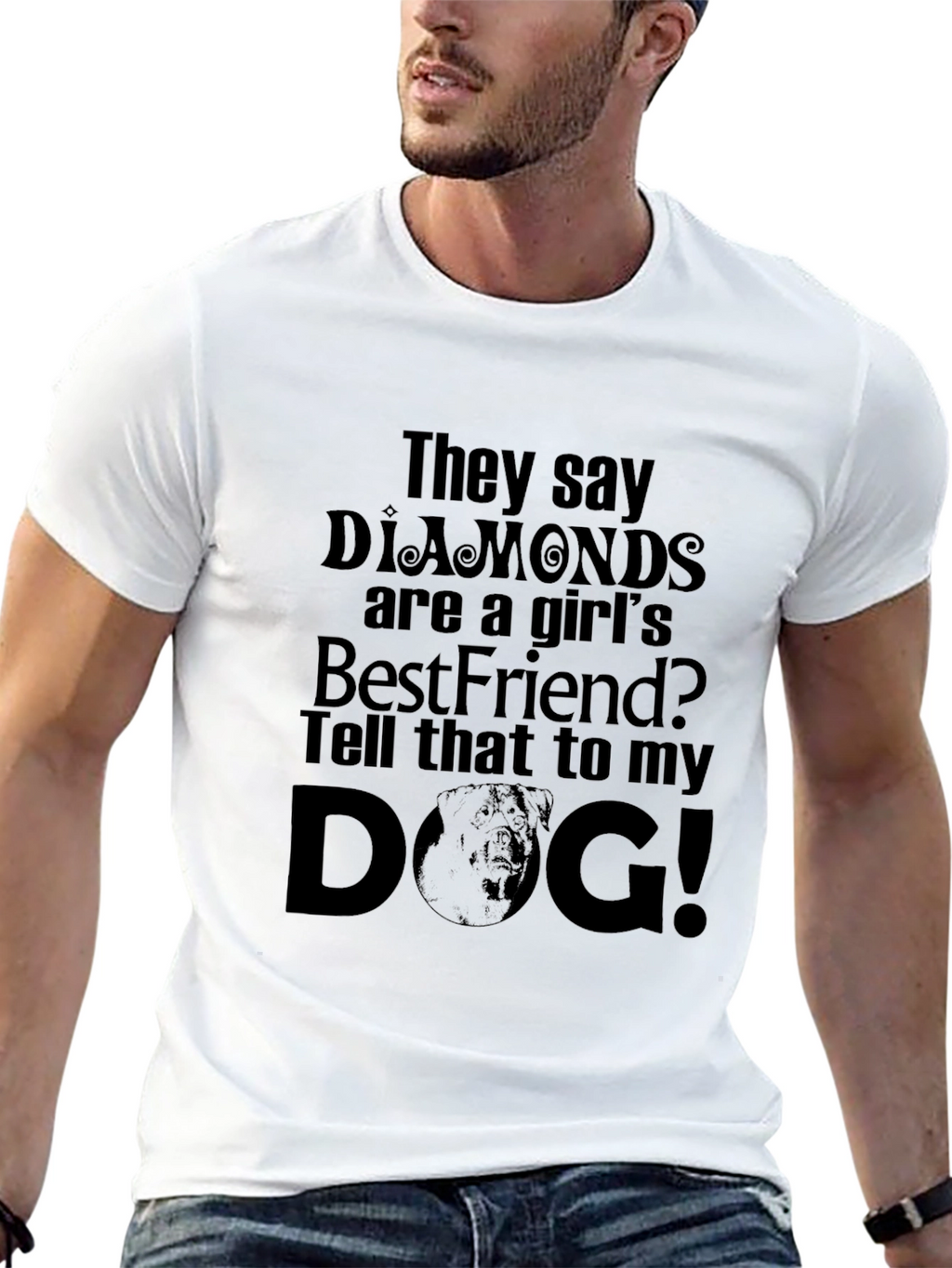 Diamonds are a Girls Best Friend? Dog T-Shirt