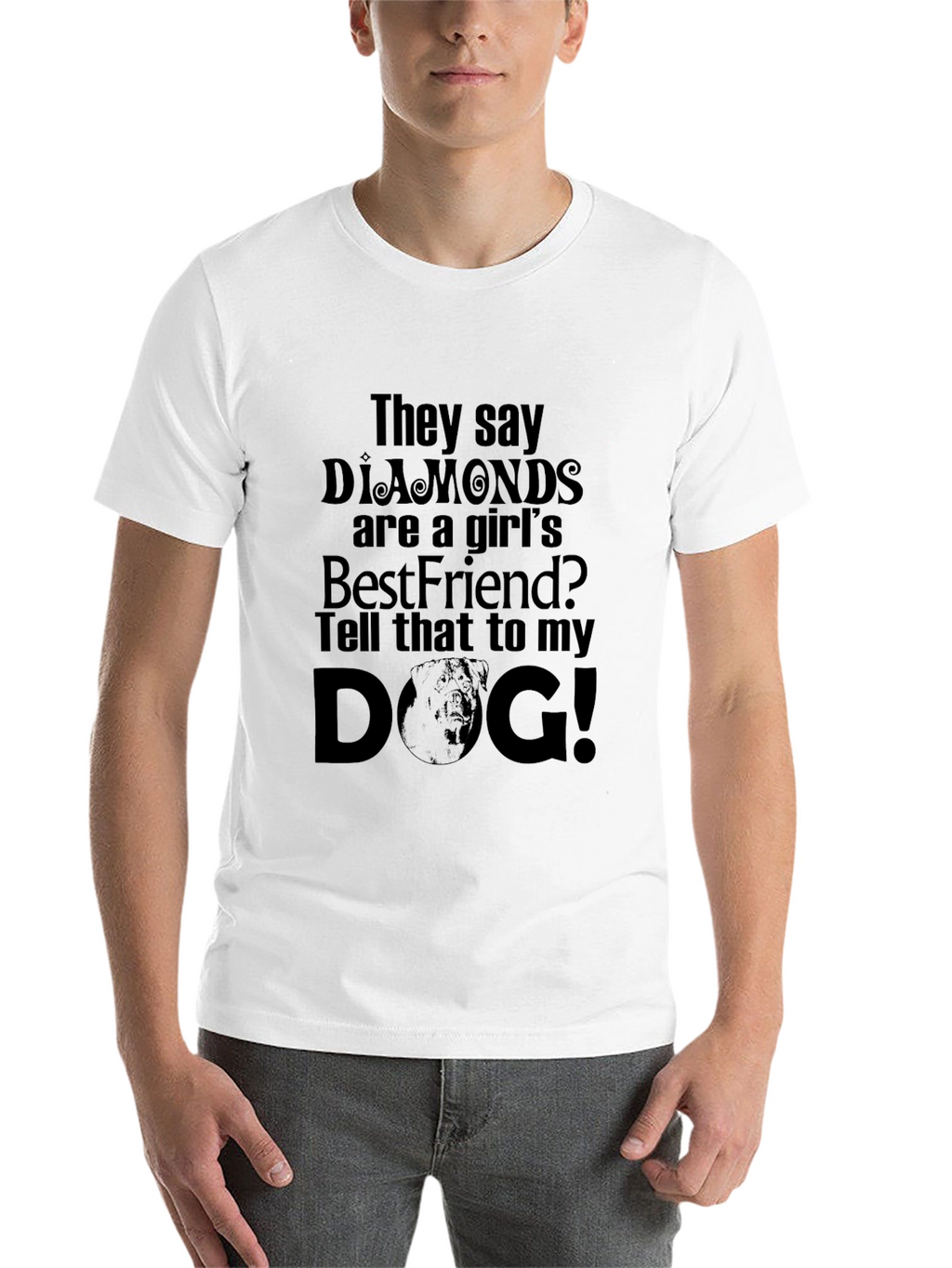 Diamonds are a Girls Best Friend? Dog T-Shirt