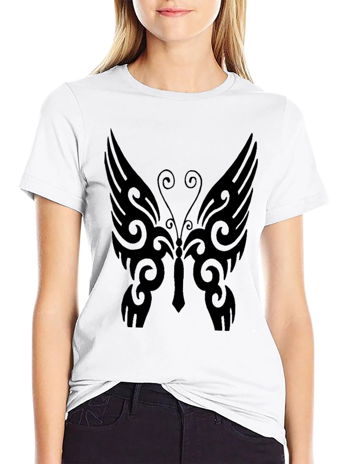 Butterfly Graphic Tee - Black