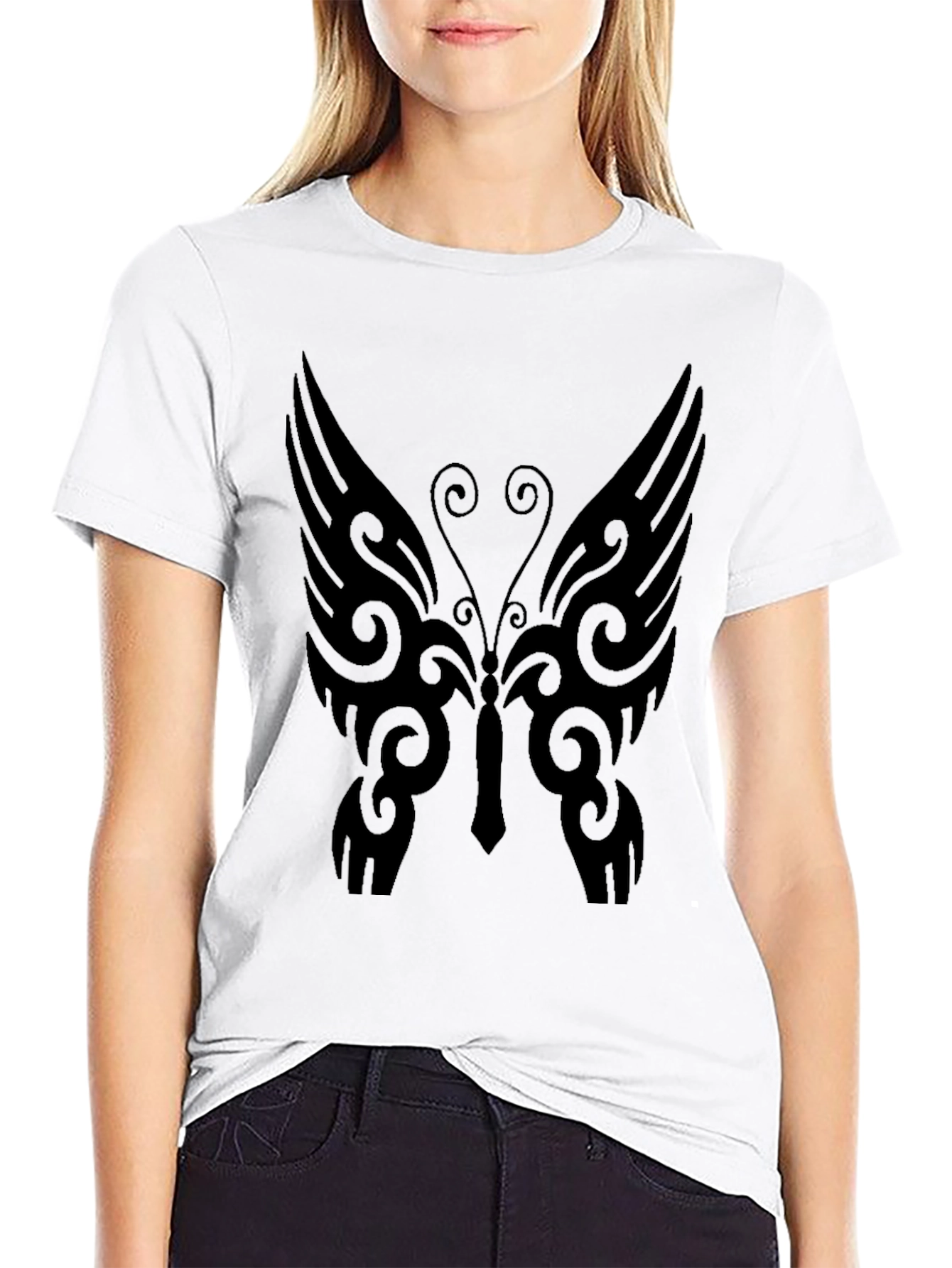 Butterfly Graphic Tee - Black