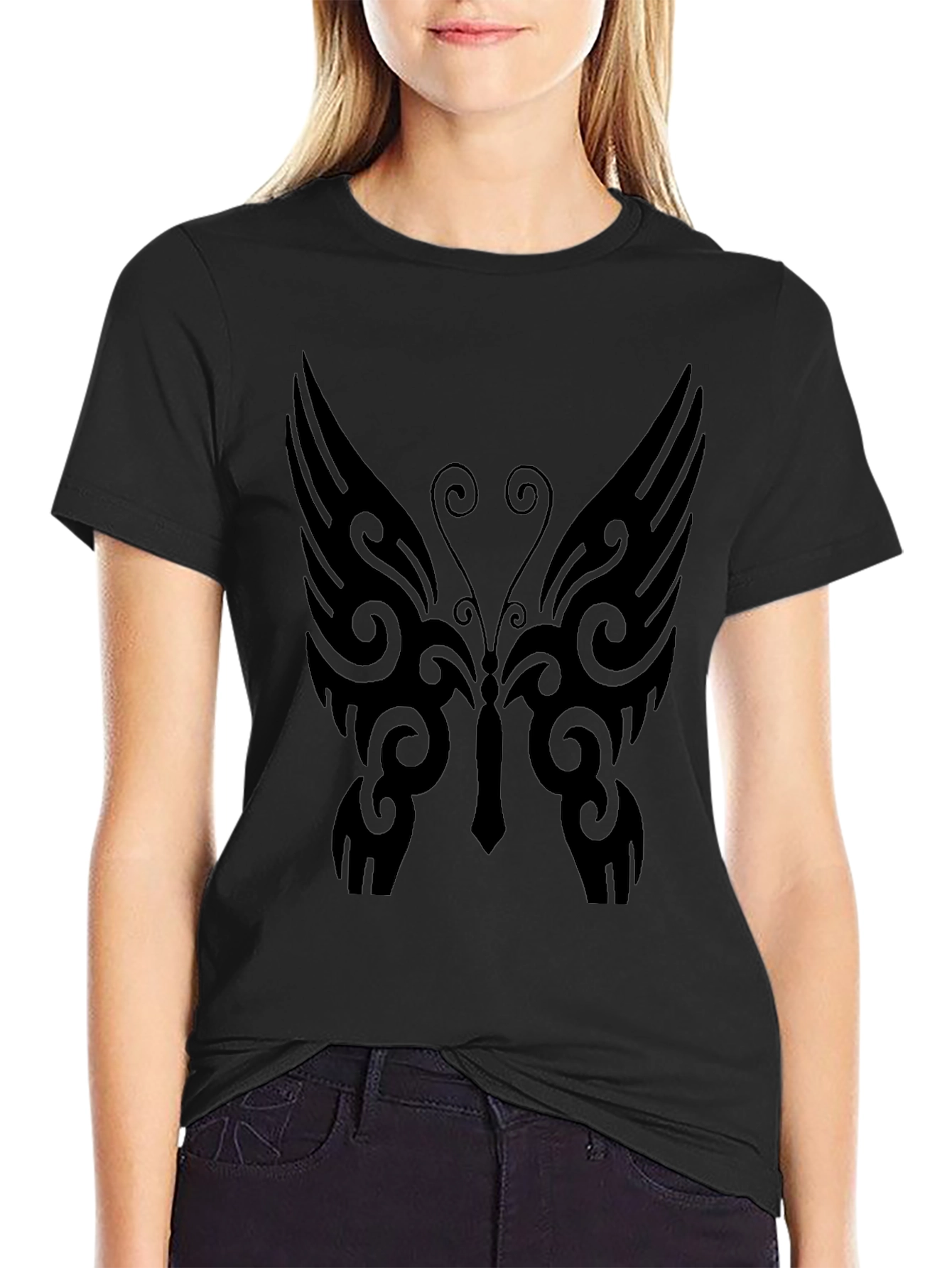 Butterfly Graphic Tee - Black