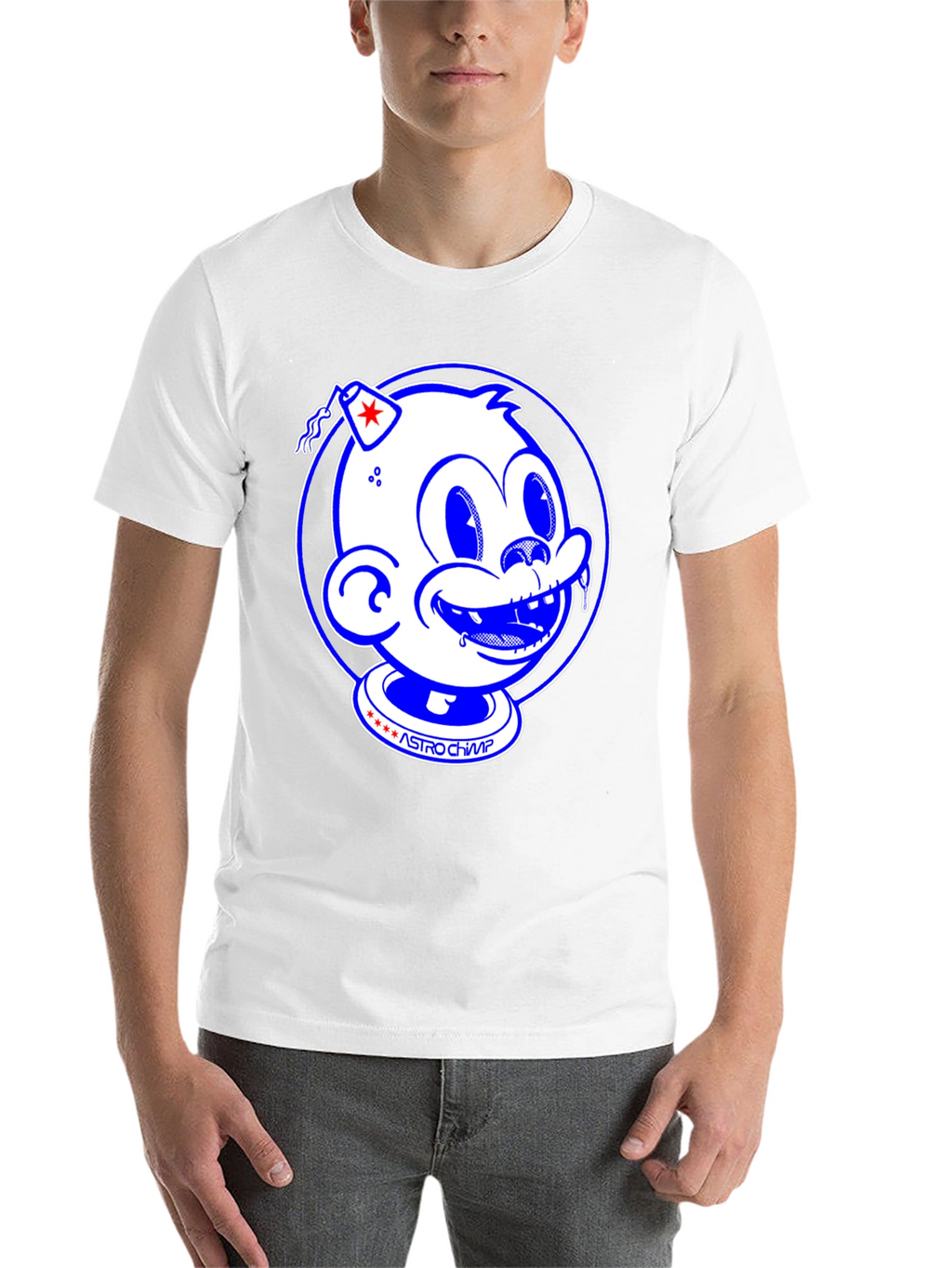 Astro Chimp Graphic Tee - Retro Style