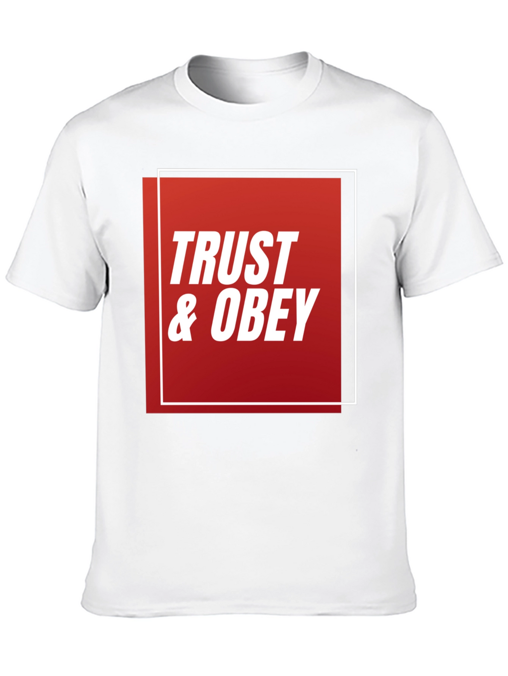 Trust & Obey Graphic Tee - Black Cotton T-Shirt