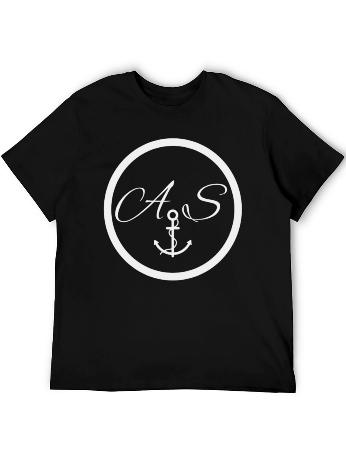 Nautical Anchor Initial T-Shirt