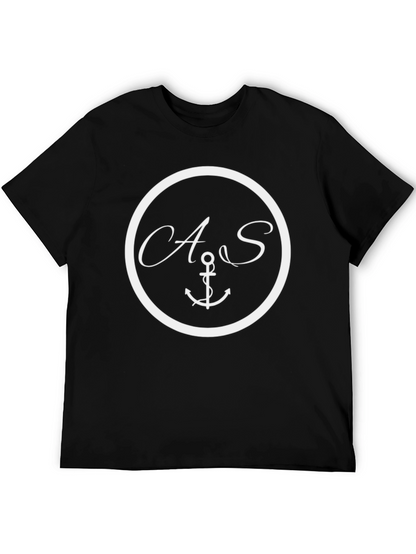 Nautical Anchor Initial T-Shirt