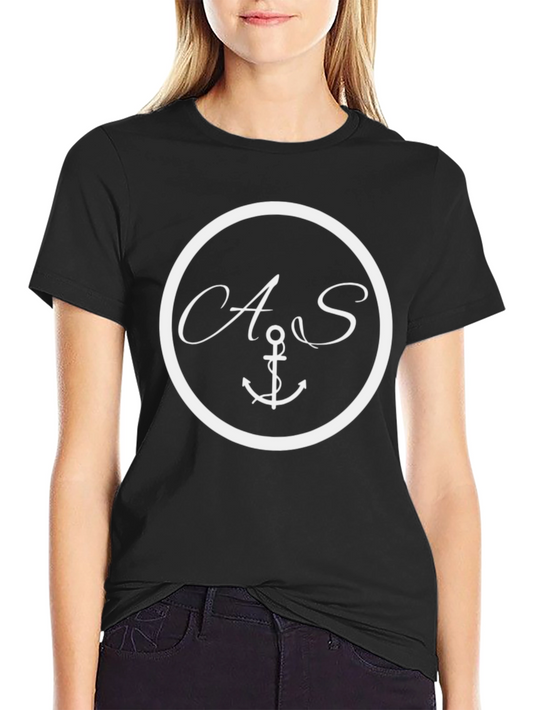Nautical Anchor Initial T-Shirt