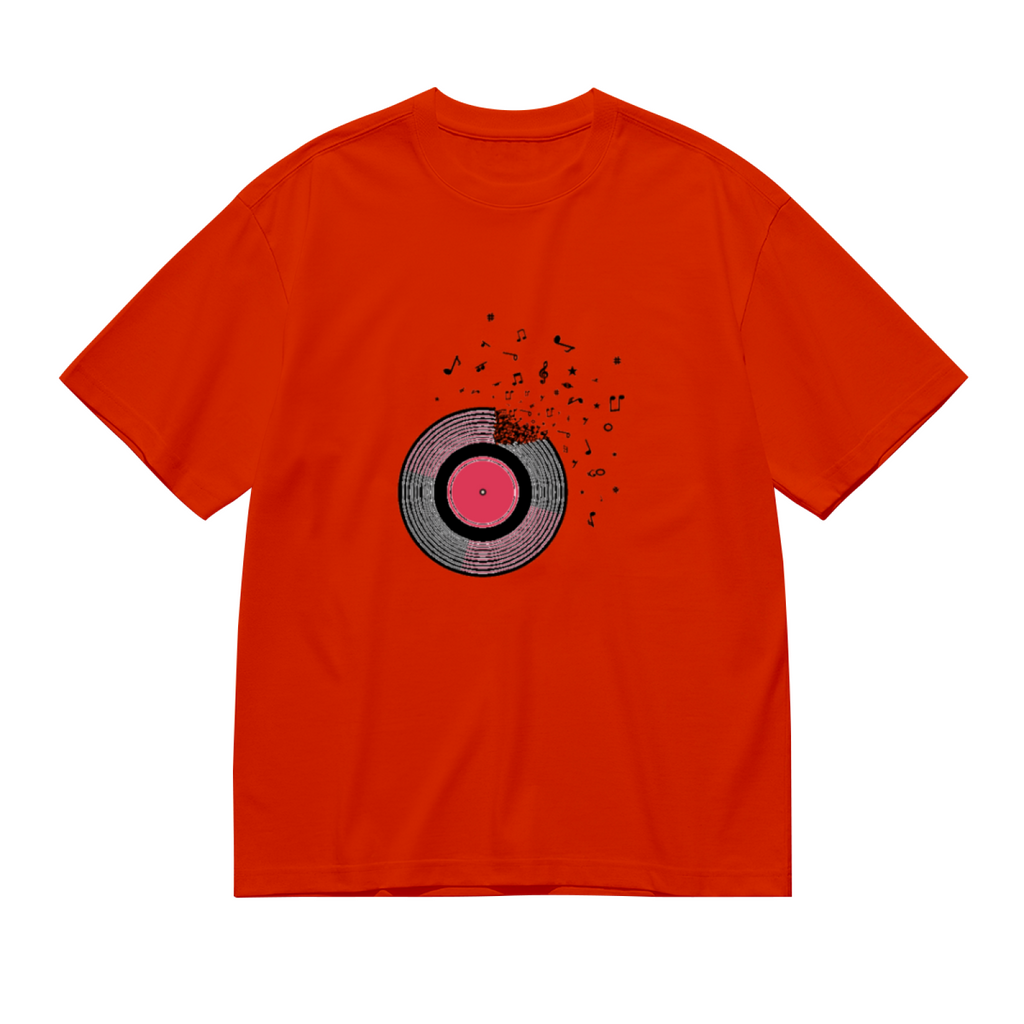 Shattered Vinyl Record Melody Music Lover Graphic Shirt