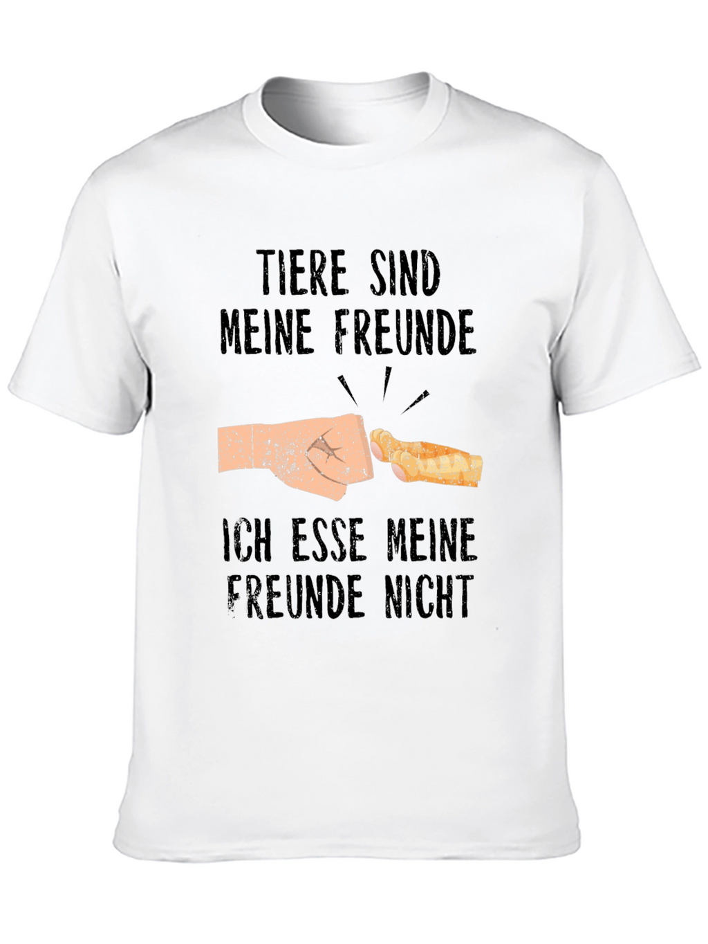 Vegan Humor T-Shirt - Tiere Sind Meine Freunde