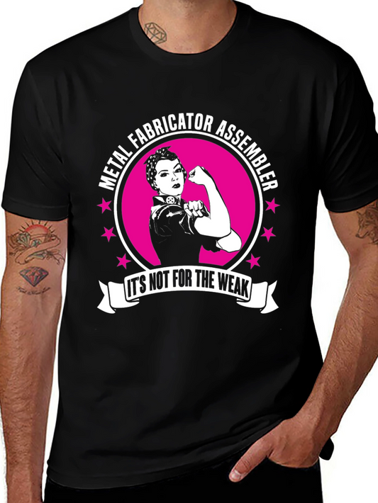 Metal Fabricator Assembler Rosie The Riveter Style T-Shirt