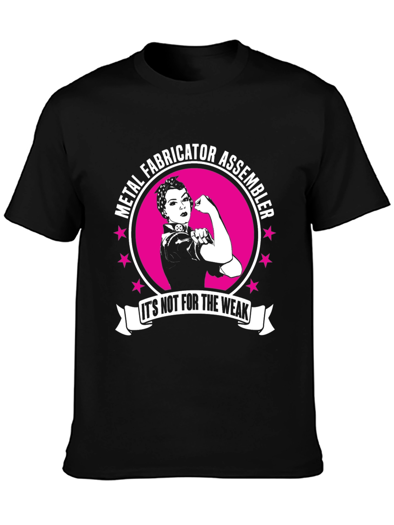 Metal Fabricator Assembler Rosie The Riveter Style T-Shirt