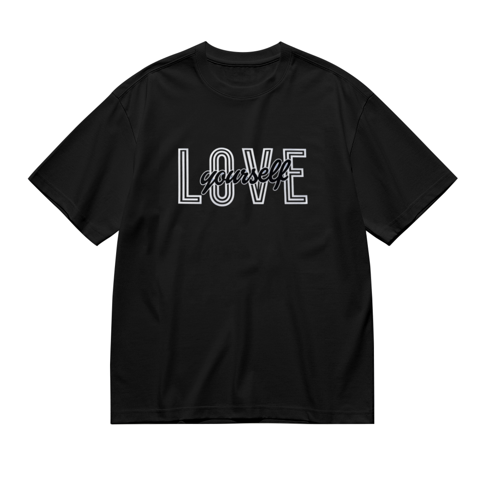 Minimal Red Heart Pocket Casual Women Tee