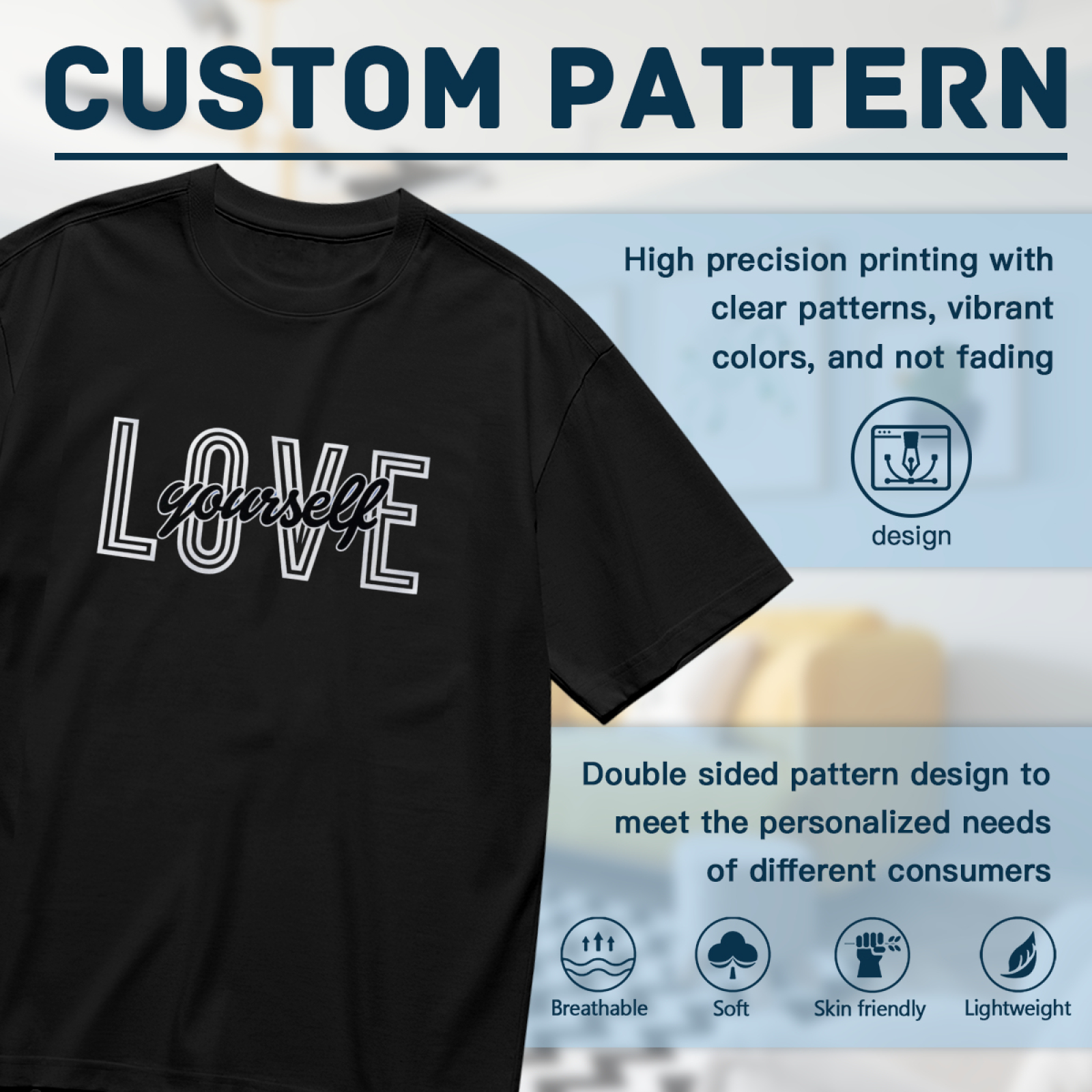 Minimal Red Heart Pocket Casual Women Tee
