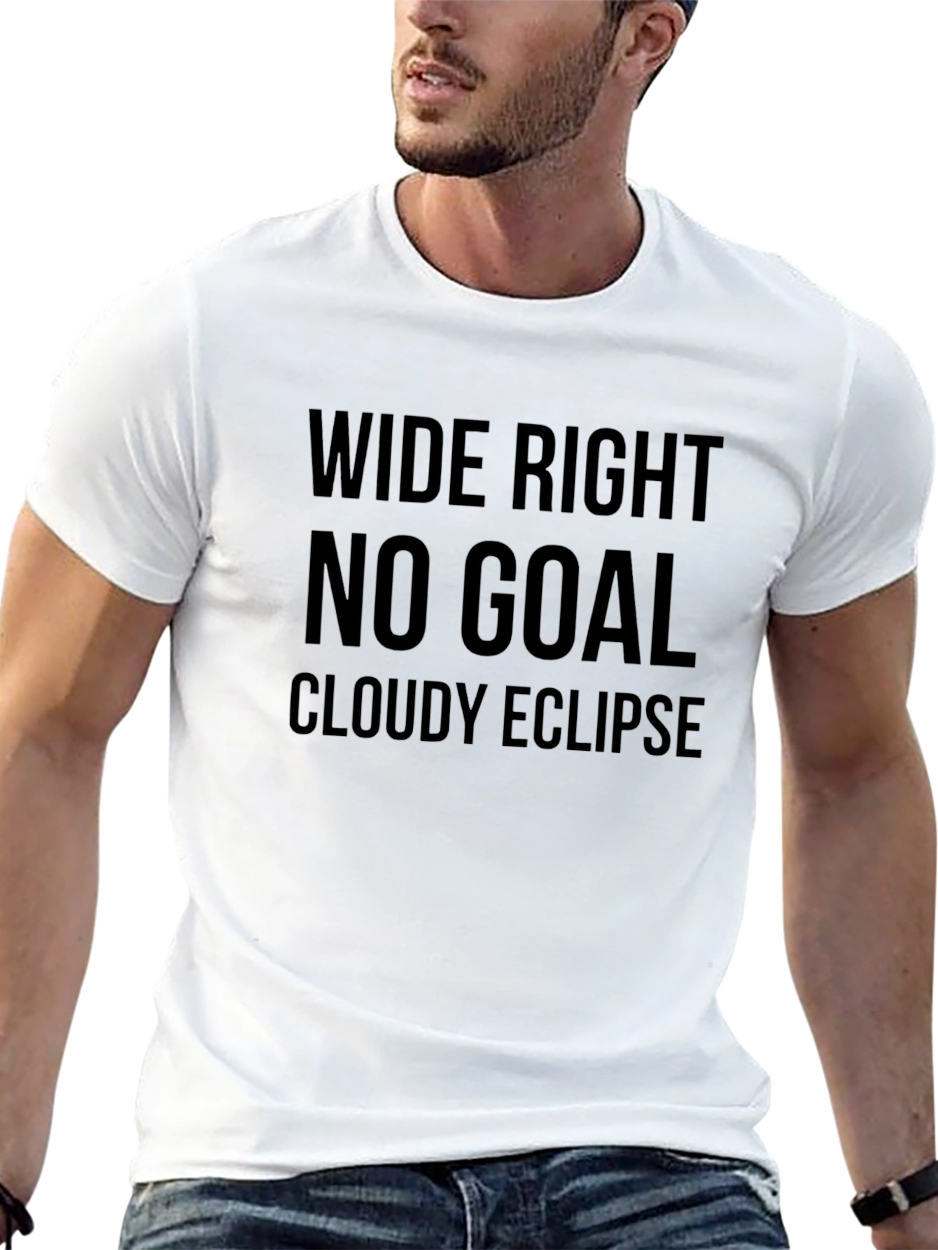 Wide Right No Goal Eclipse Black T-Shirt