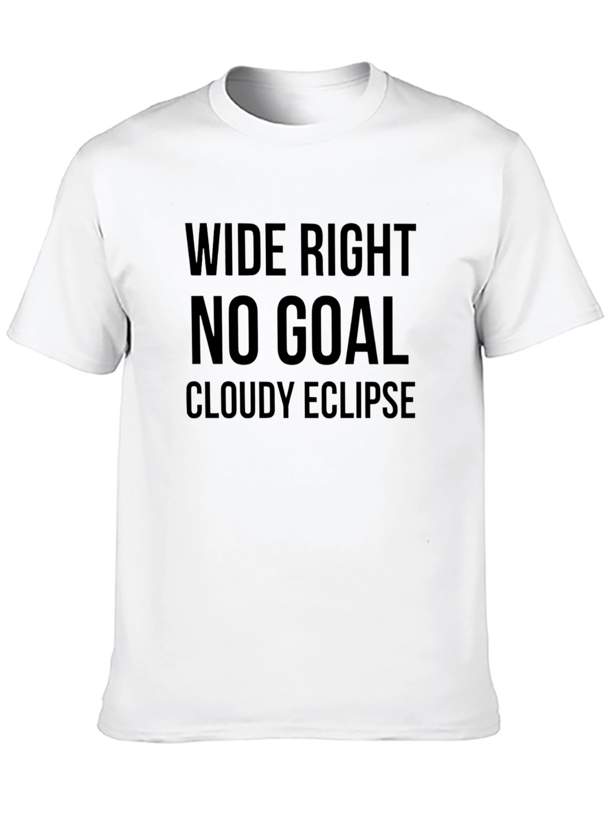 Wide Right No Goal Eclipse Black T-Shirt