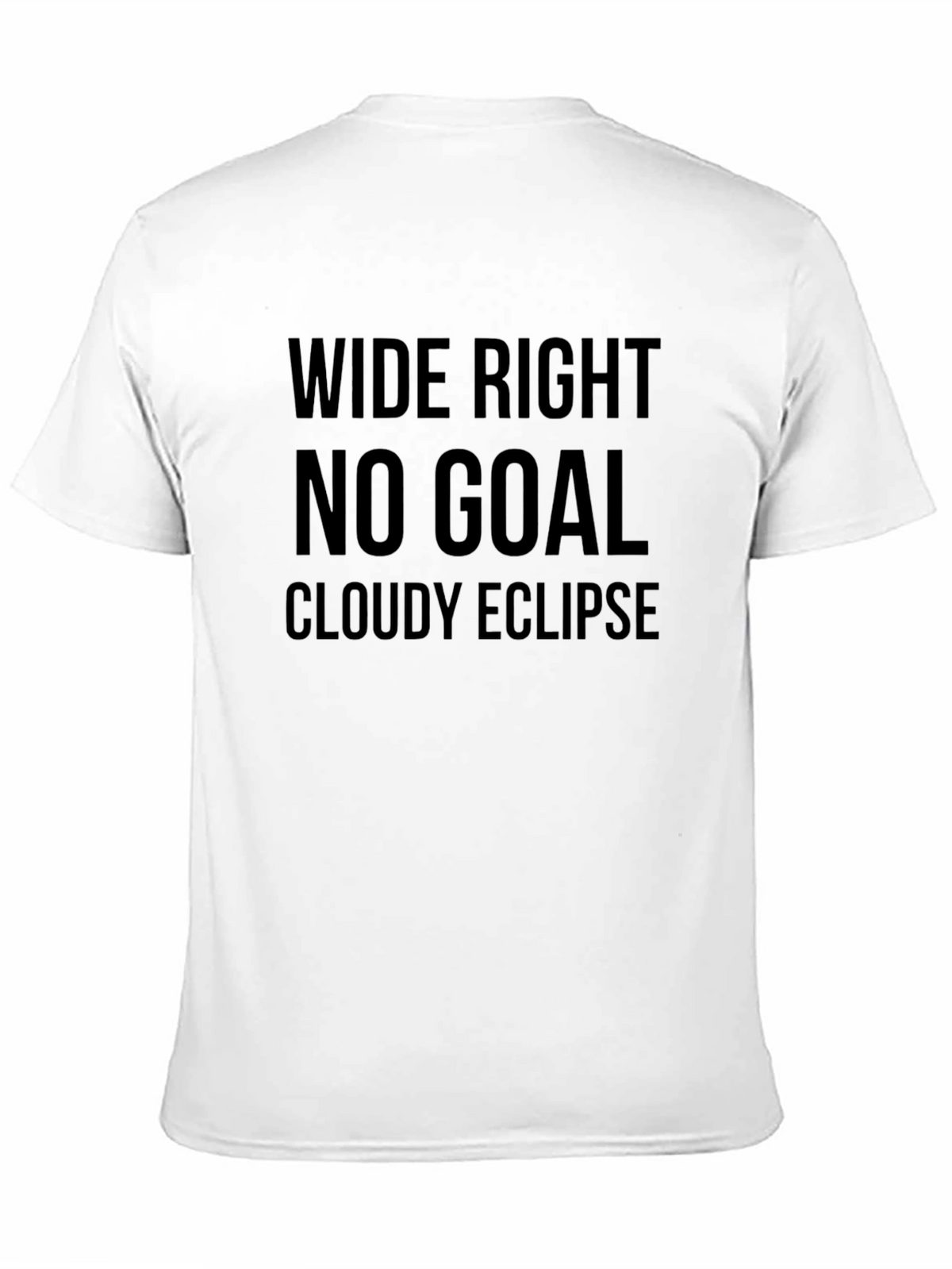 Wide Right No Goal Eclipse Black T-Shirt