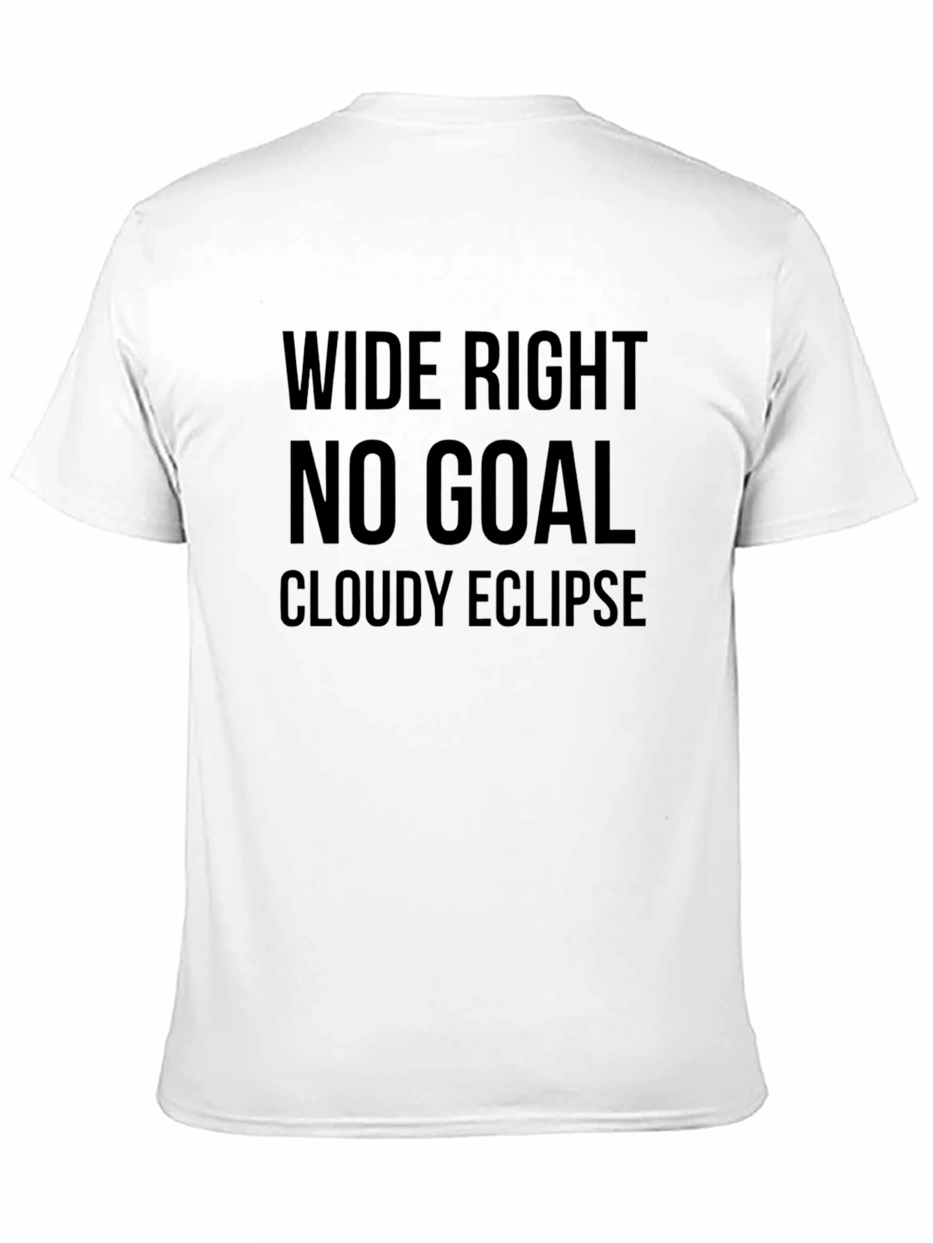 Wide Right No Goal Eclipse Black T-Shirt