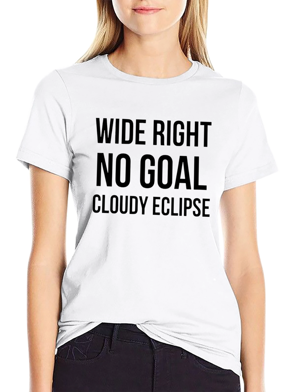 Wide Right No Goal Eclipse Black T-Shirt