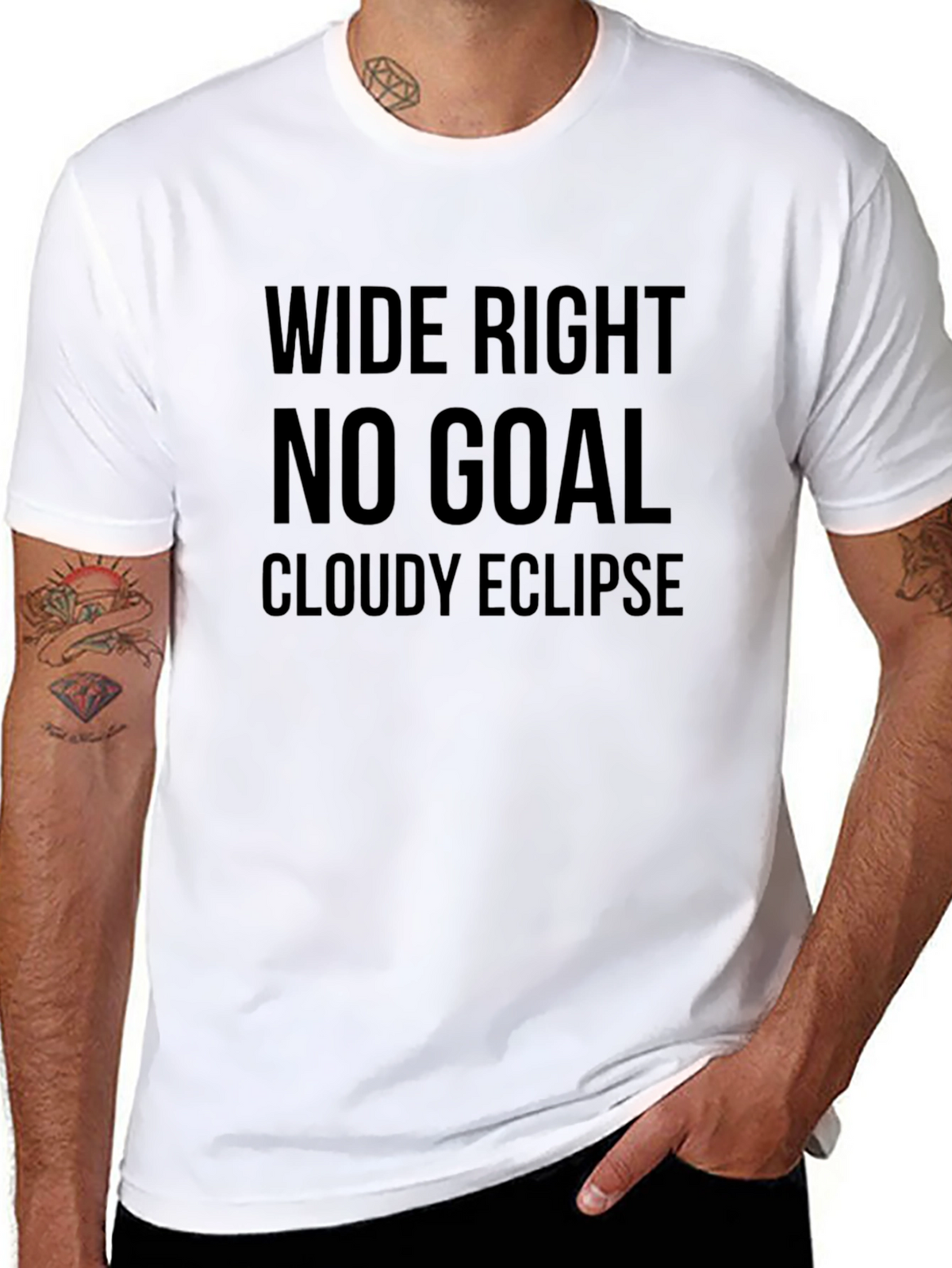 Wide Right No Goal Eclipse Black T-Shirt