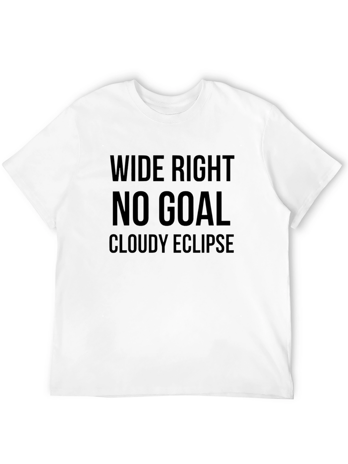 Wide Right No Goal Eclipse Black T-Shirt