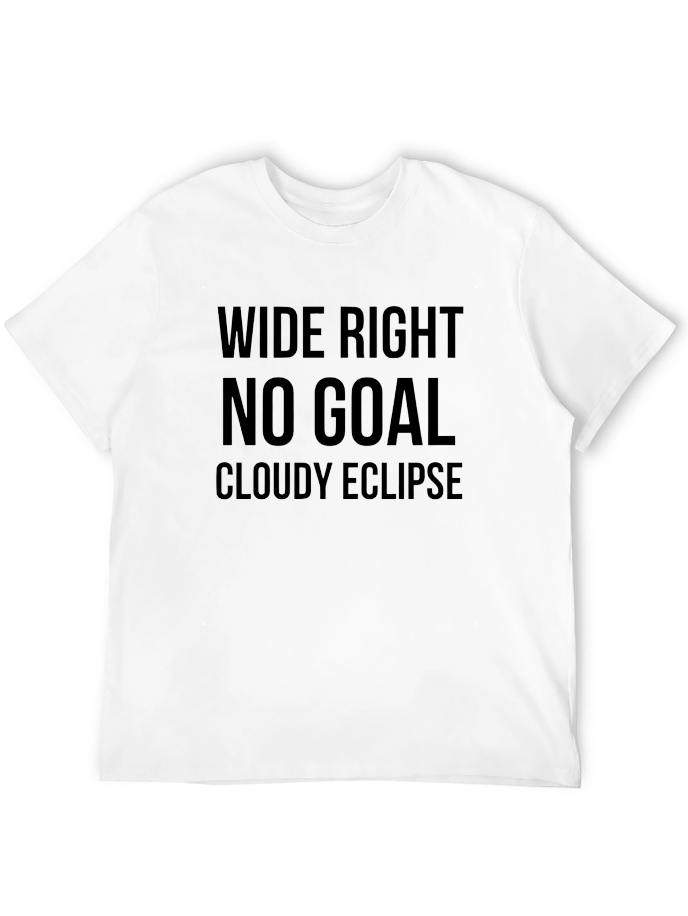 Wide Right No Goal Eclipse Black T-Shirt