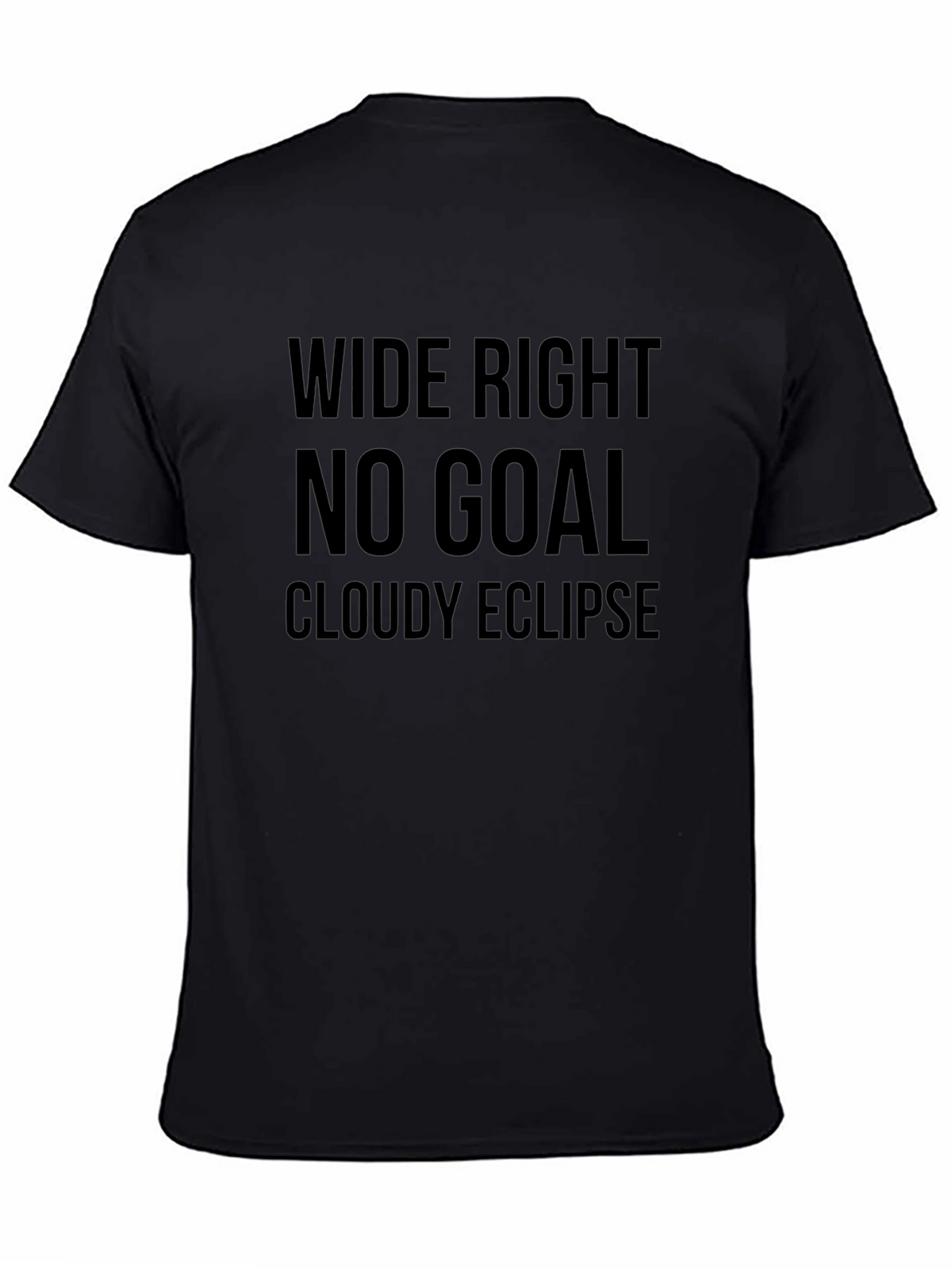 Wide Right No Goal Eclipse Black T-Shirt
