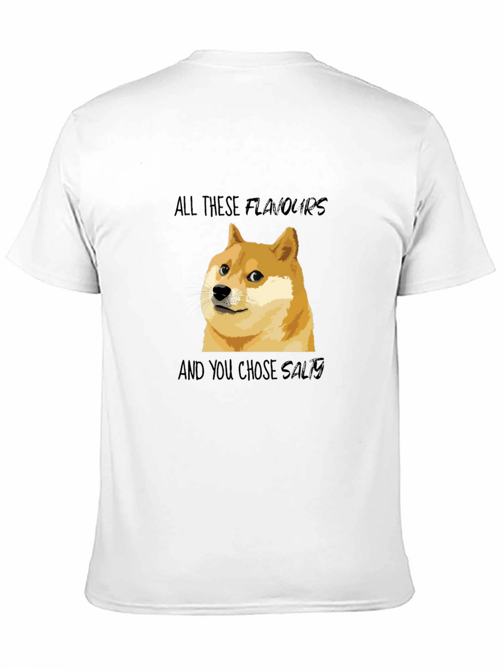 Doge All These Flavors T-Shirt Funny Meme Tee