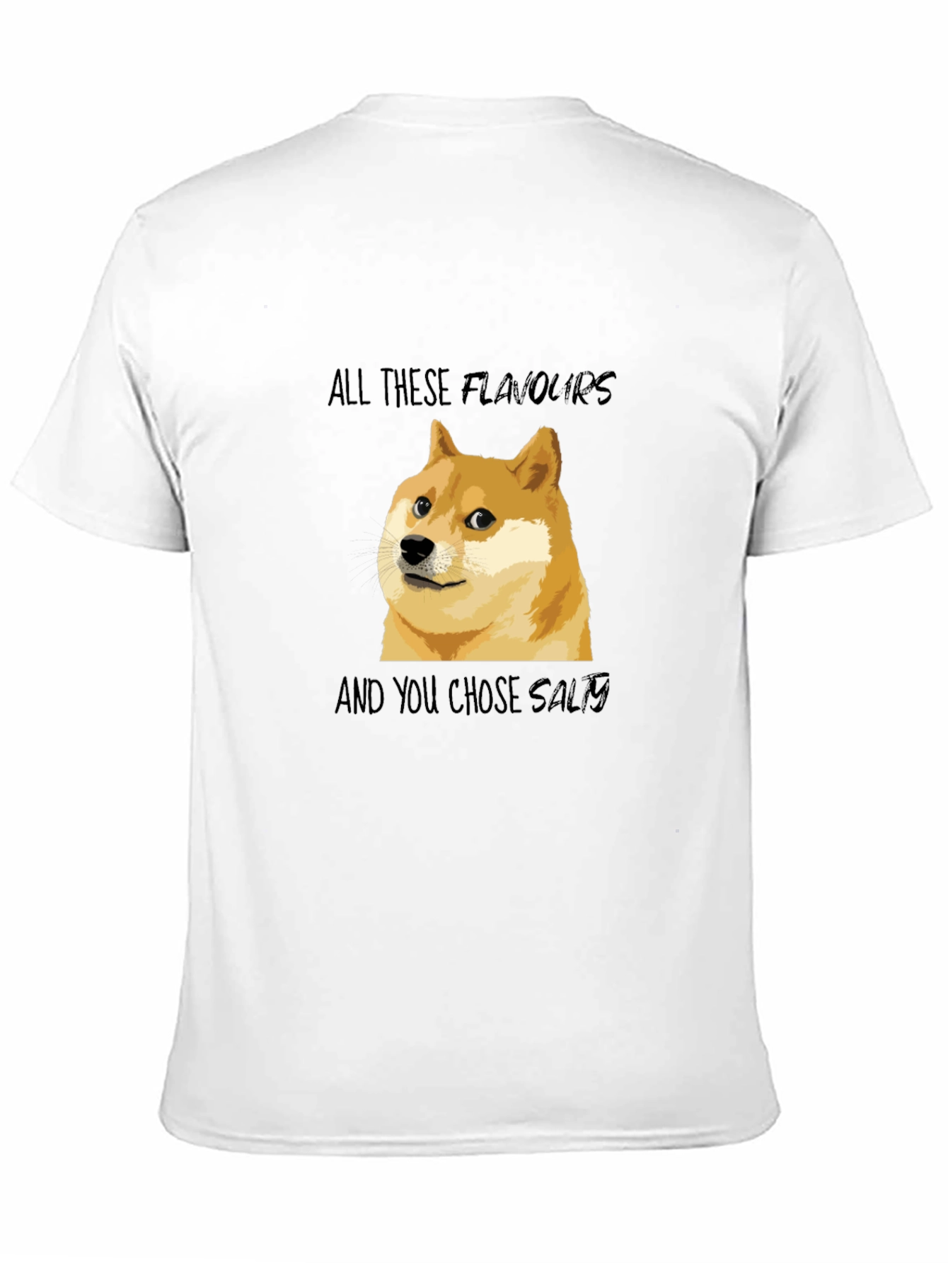Doge All These Flavors T-Shirt Funny Meme Tee