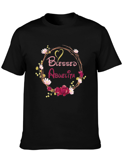 Blessed Abuelita Floral T-Shirt