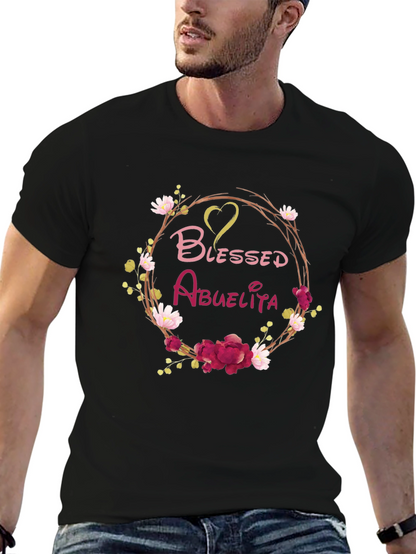 Blessed Abuelita Floral T-Shirt