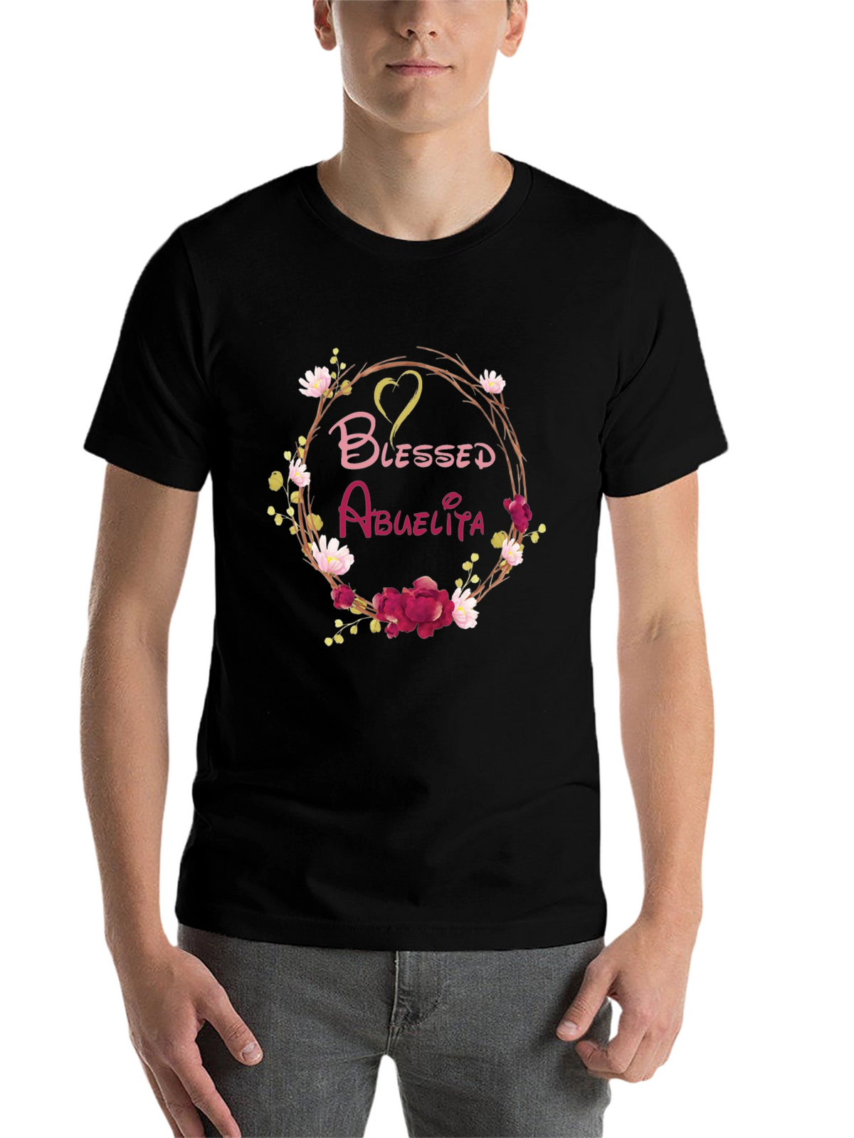 Blessed Abuelita Floral T-Shirt