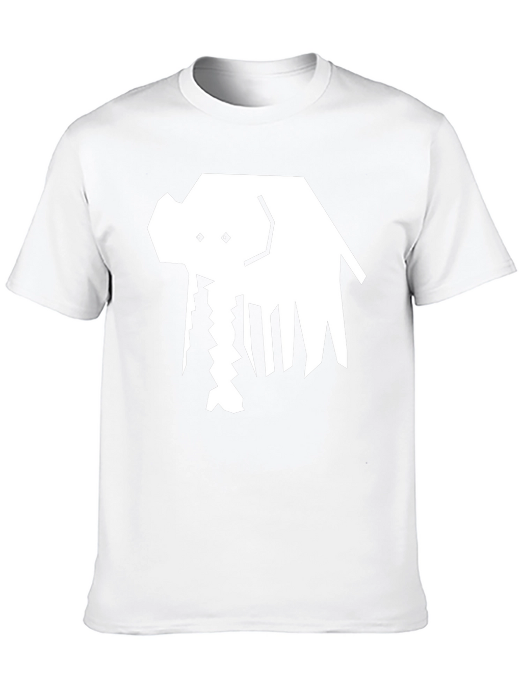 Abstract Elephant Graphic Tee - Black Cotton
