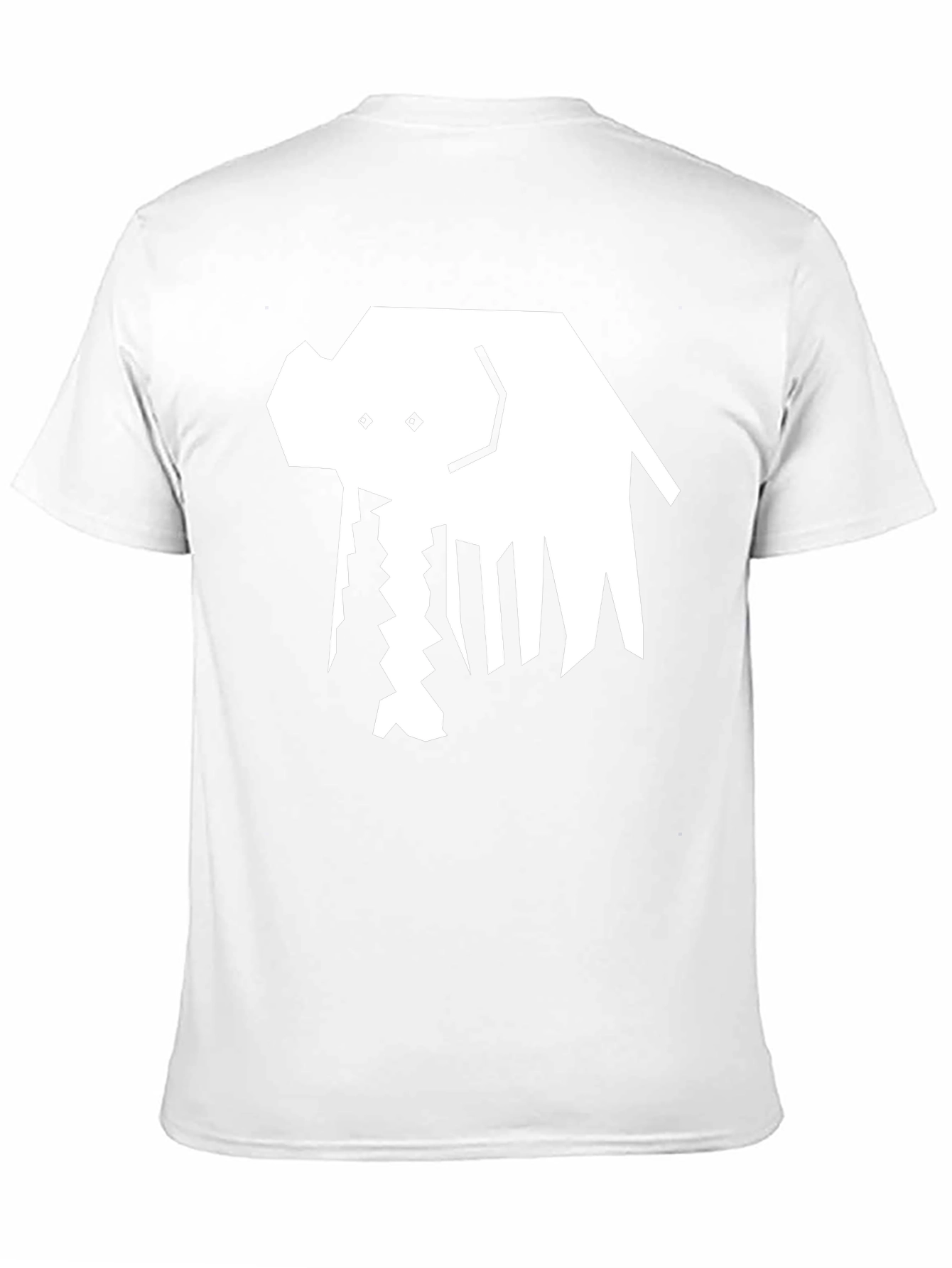 Abstract Elephant Graphic Tee - Black Cotton