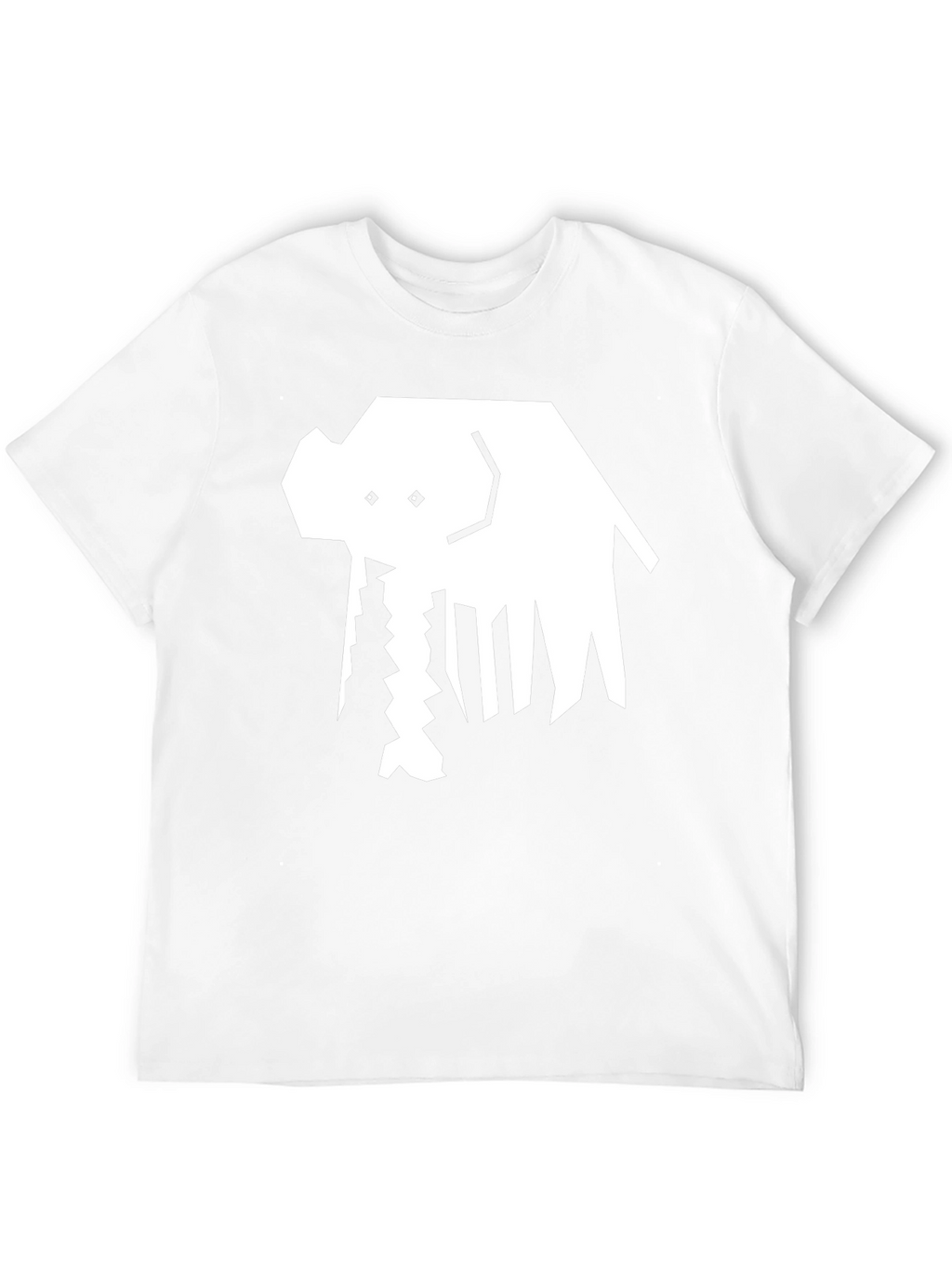 Abstract Elephant Graphic Tee - Black Cotton