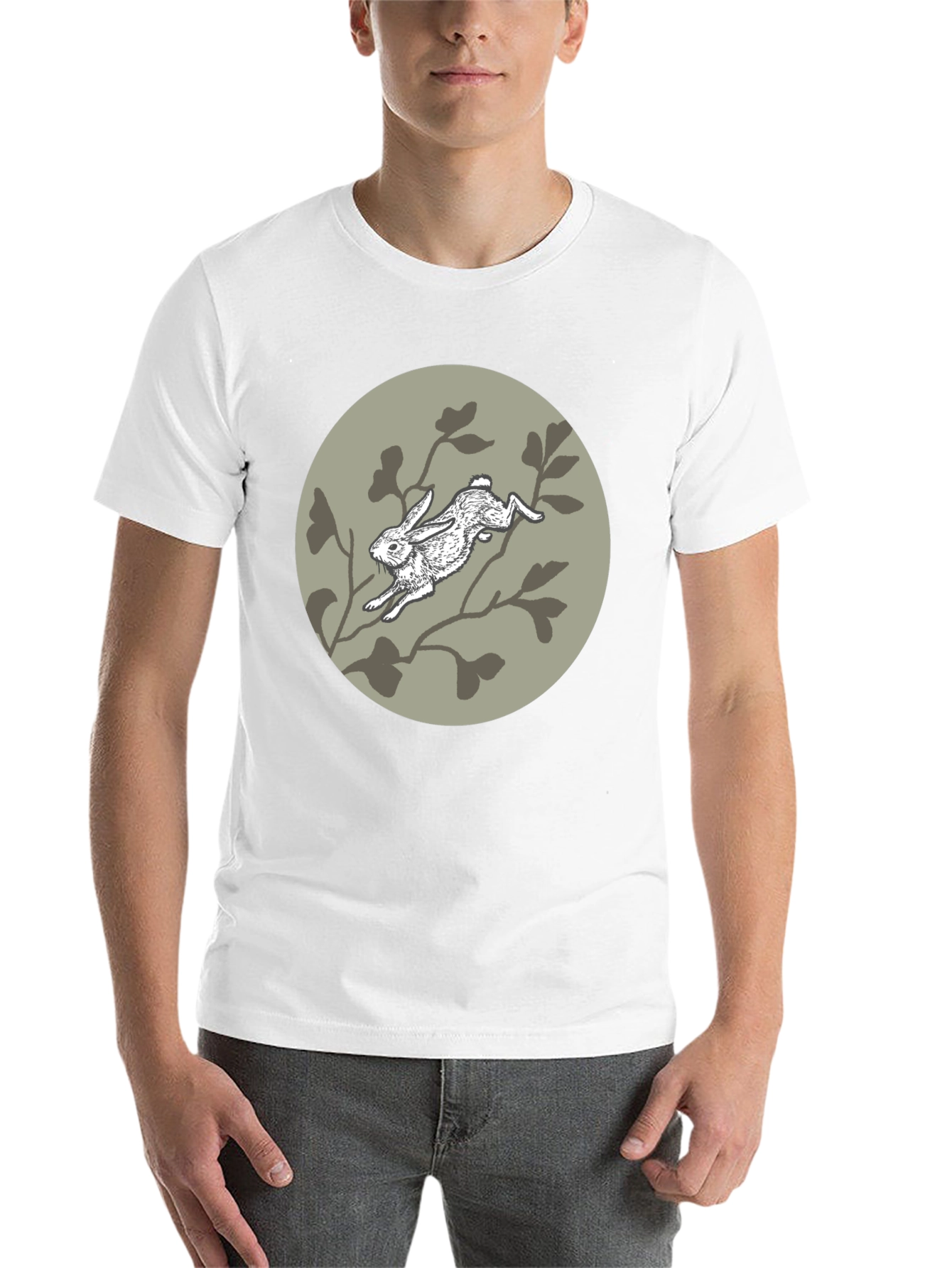 Rabbit T-Shirt - Artistic Graphic Tee
