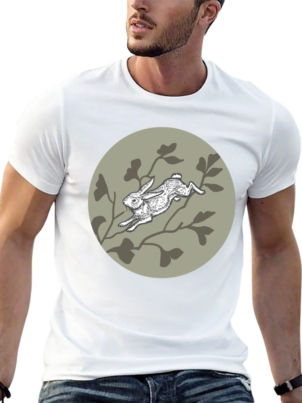 Rabbit T-Shirt - Artistic Graphic Tee
