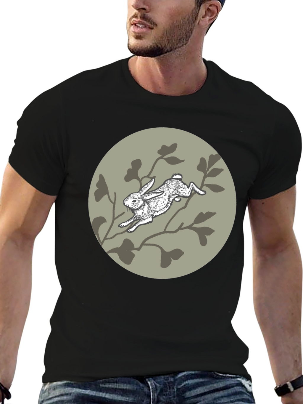 Rabbit T-Shirt - Artistic Graphic Tee