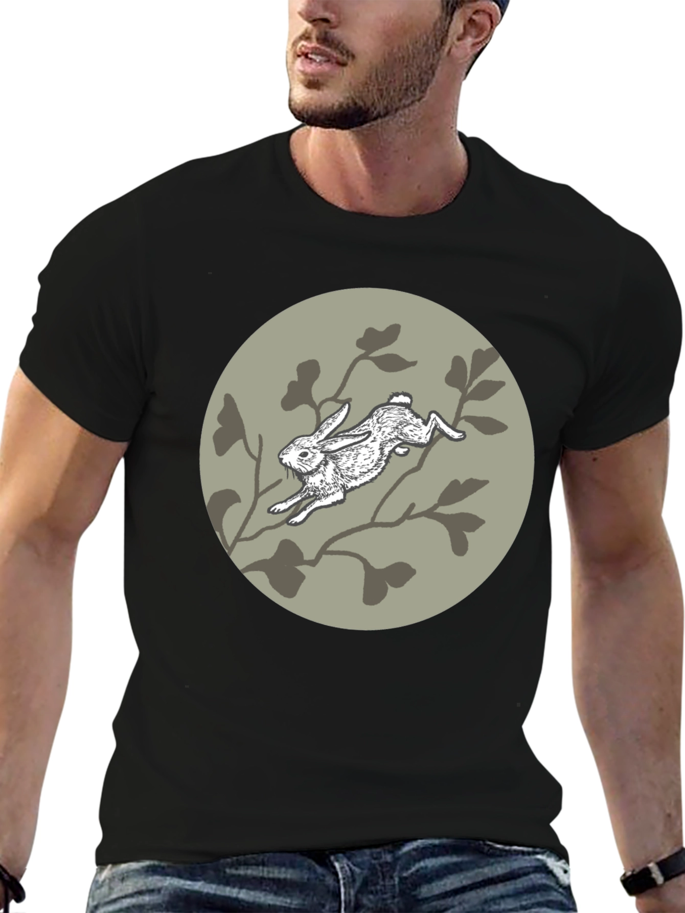 Rabbit T-Shirt - Artistic Graphic Tee