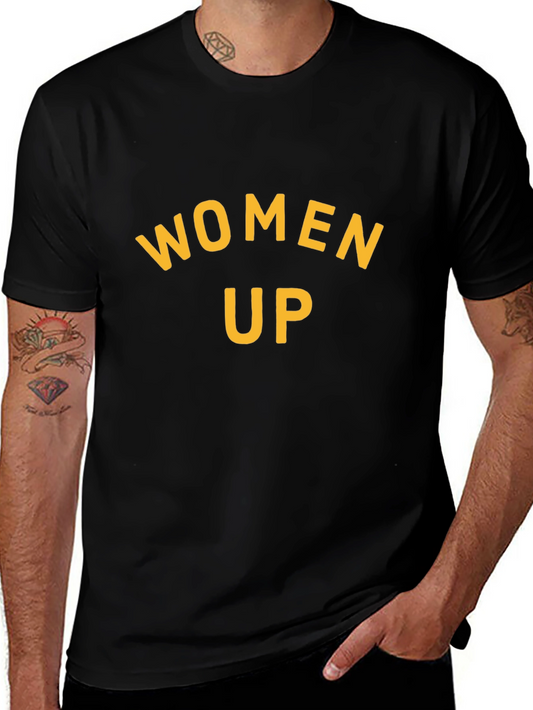 Women Up Graphic Tee - Empowering Design